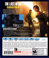 Sony PlayStation 4 The Last of Us Remastered Back CoverThumbnail